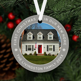 Erste Weihnachten in unserem neuen Zuhause Grau Cu Ornament