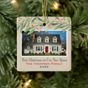 Erste Weihnachten in unserem neuen Zuhause Greener Keramikornament