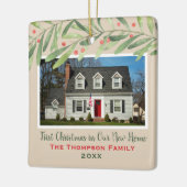 Erste Weihnachten in unserem neuen Zuhause Greener Keramikornament (Links)