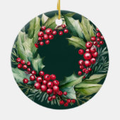 Erste Weihnachten in unserem neuen Zuhause-Grünkra Keramik Ornament (Hinten)