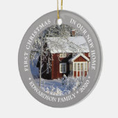 Erste Weihnachten in unserem neuen Zuhause House-F Keramik Ornament (Links)