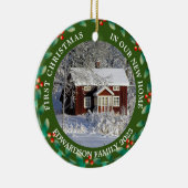 Erste Weihnachten in unserem neuen Zuhause House-F Keramik Ornament (Rechts)