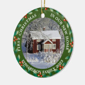 Erste Weihnachten in unserem neuen Zuhause House-F Keramik Ornament (Links)