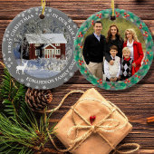 Erste Weihnachten in unserem neuen Zuhause House-F Keramik Ornament