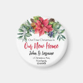 Erste Weihnachten in unserem neuen Zuhause Magnet (Vorne)