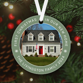 Erste Weihnachten in unserem neuen Zuhause Sage Cu Ornament