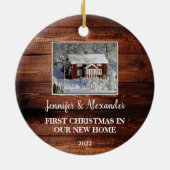 Erste Weihnachten in unserem neuen Zuhause-Stallho Keramik Ornament (Hinten)