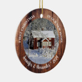 Erste Weihnachten in unserem neuen Zuhause-Stallho Keramik Ornament (Rechts)