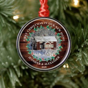 Erste Weihnachten in unserem neuen Zuhause-Stallho Ornament Aus Metall