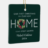 Erste Weihnachten in unserem neuen Zuhause Waterco Keramikornament (Rechts)