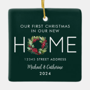Erste Weihnachten in unserem neuen Zuhause Waterco Keramikornament