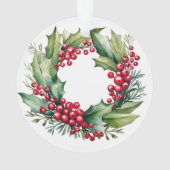 Erste Weihnachten in unserem neuen Zuhause Waterco Ornament (Rückseite)