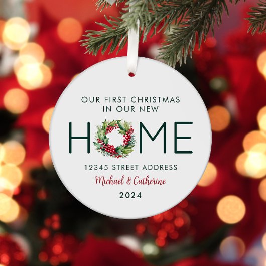 Erste Weihnachten in unserem neuen Zuhause Waterco Ornament Aus Metall