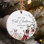 Erste Weihnachten in unserem neuen Zuhause Weihnac Keramik Ornament