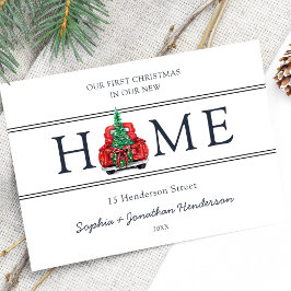 Erste Weihnachten in unserem neuen Zuhause Weihnac Postkarte