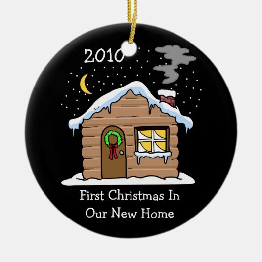 Erste Weihnachten in unserer neuen Zuhause 2010 (H Keramikornament (Vorne)