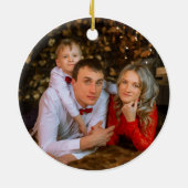 Erste Weihnachten in unserer neuen Zuhause 2025 Keramik Ornament (Hinten)