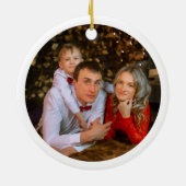 Erste Weihnachten in unserer neuen Zuhause 2025 Keramik Ornament (Hinten)