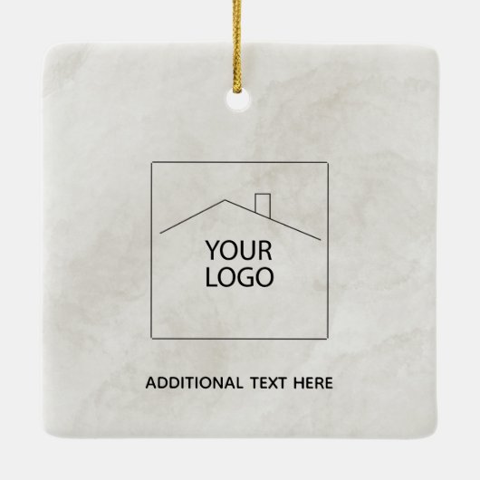 Erste Weihnachten in unserer neuen Zuhause Log-Kab Keramikornament (Rückseite)