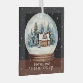 Erste Weihnachten in unserer neuen Zuhause persona Ornament Aus Glas (Vorderseite Rechts)