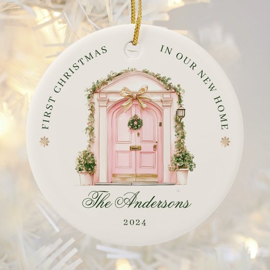 Erste Weihnachten in unserer neuen Zuhause Waterco Keramik Ornament