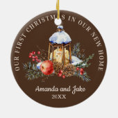 Erste Weihnachten Keramik Ornament (Hinten)