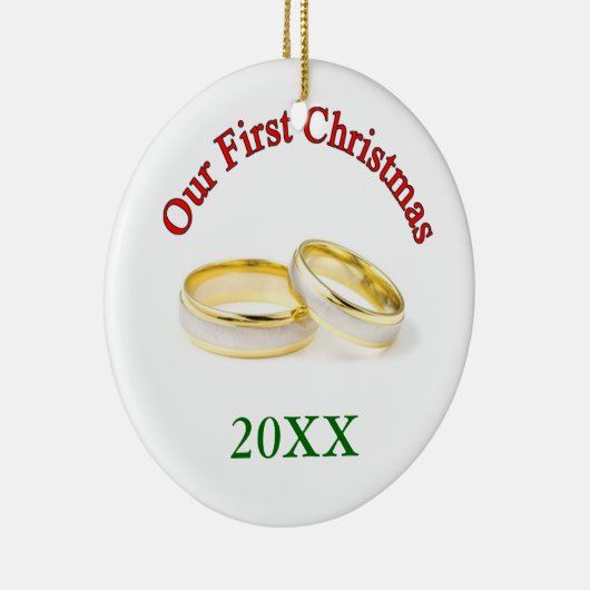 Erste Weihnachten Keramik Ornament (Rechts)