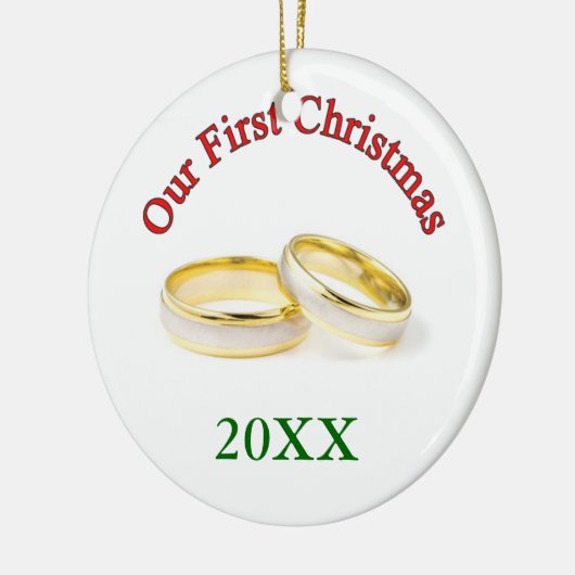 Erste Weihnachten Keramik Ornament (Links)