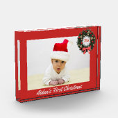 Erste Weihnachten mit dem Jahr Fotoblock (Links)