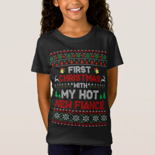 Erste Weihnachten mit meinem neuen Verlobte-Paar T-Shirt