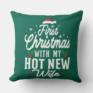 Erste Weihnachten mit meiner heißen neuen Ehefrau  Kissen