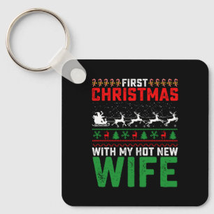 Erste Weihnachten mit meiner neuen Ehefrau-Familie Schlüsselanhänger