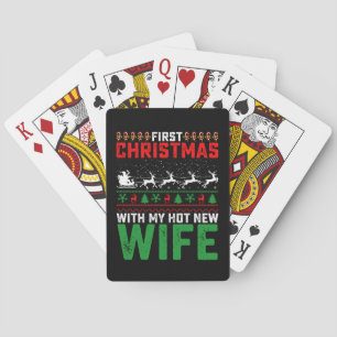 Erste Weihnachten mit meiner neuen Ehefrau-Familie Spielkarten