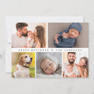 Erste Weihnachten Moderne Foto Collage Happy