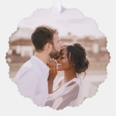 Erste Weihnachten Moderne Mr. Foto Template Ornament Karte (Vorderseite)