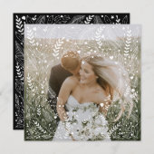 Erste Weihnachten Mr. & Mrs. Doodle Floral Heart (Vorne/Hinten)