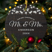 Erste Weihnachten Mr. Red Pine String Lights Keramik Ornament