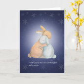 Erste Weihnachten nach dem Tod Bereavement Holiday Karte (Gelbe Blume)