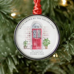 Erste Weihnachten Neue Zuhause Red Door Botanical Ornament Aus Metall