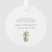 Erste Weihnachten Neue Zuhause Red Door Chic Feier Ornament (Rückseite)