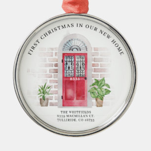 Erste Weihnachten neue Zuhause Red Door Wir haben Ornament Aus Metall