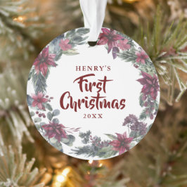 Erste Weihnachten New Pet Hund Katze Foto Blumenko Ornament