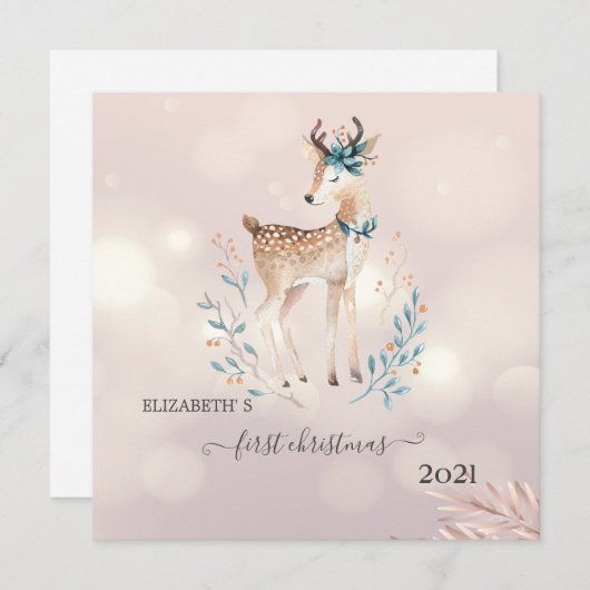 Erste Weihnachten, Niedlicher Hirschurlaub (Vorne/Hinten)