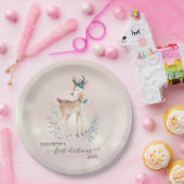 Erste Weihnachten, Niedlicher Hirschurlaub Pappteller (Party)