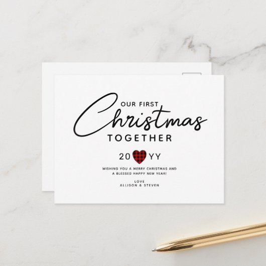 Erste Weihnachten - Paare (Vorderseite/Rückseite Beispiel)