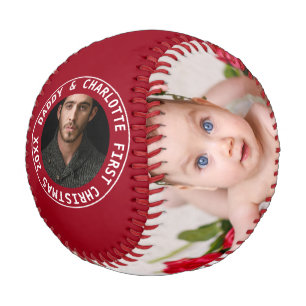 Erste Weihnachten Personalisiert eines von einem F Baseball