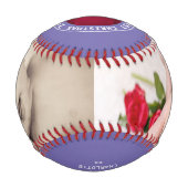 Erste Weihnachten Personalisiert eines von einem F Baseball (Vorderseite)