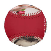 Erste Weihnachten Personalisiert eines von einem F Baseball (Rückseite)