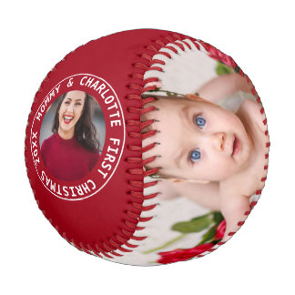 Erste Weihnachten Personalisiert eines von einem F Baseball