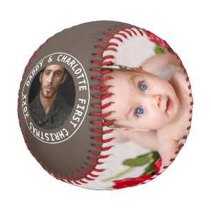 Erste Weihnachten Personalisiert eines von einem F Baseball